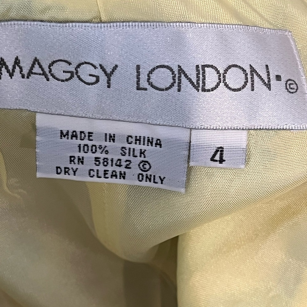Maggy London Silk Dress Size 4 - Picture 8 of 9